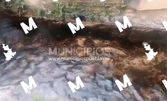 VIDEO Se registra derrame de hidrocarburo en Xicotepec