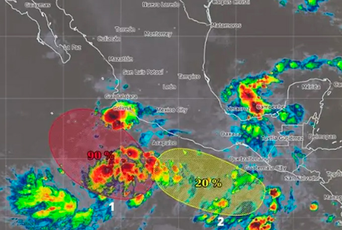 Pronostican formación de tormenta tropical Priscilla en 48 horas