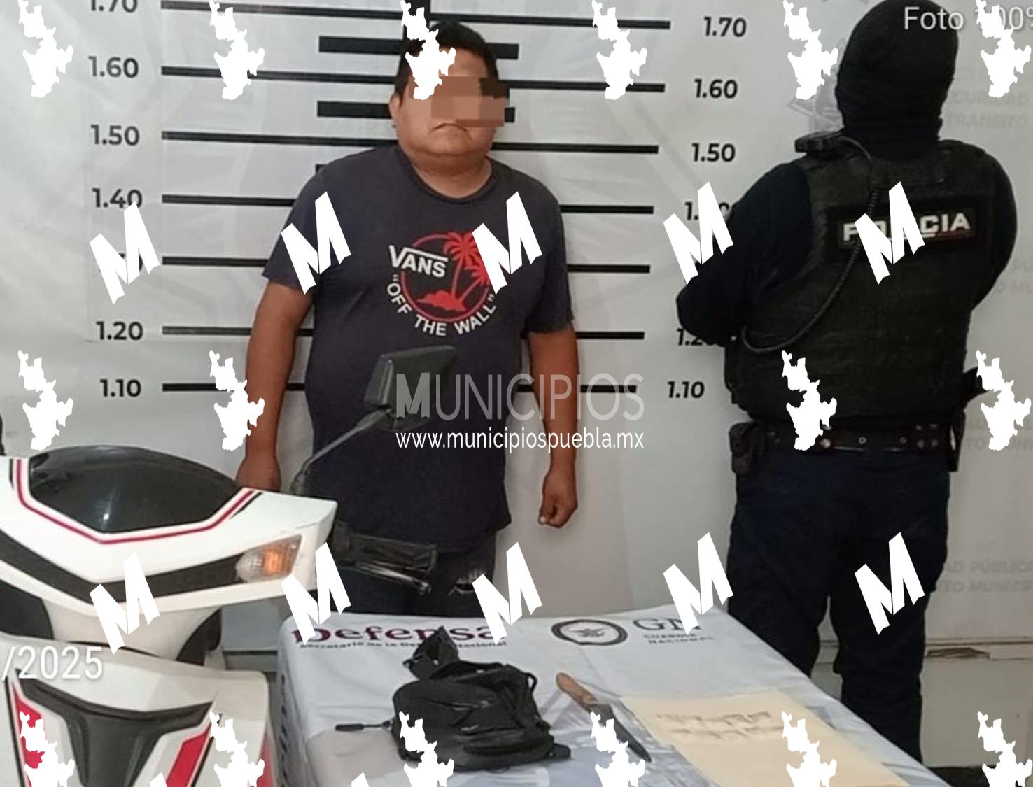 Aseguran a sujeto ligado a delitos contra la salud en Texmelucan