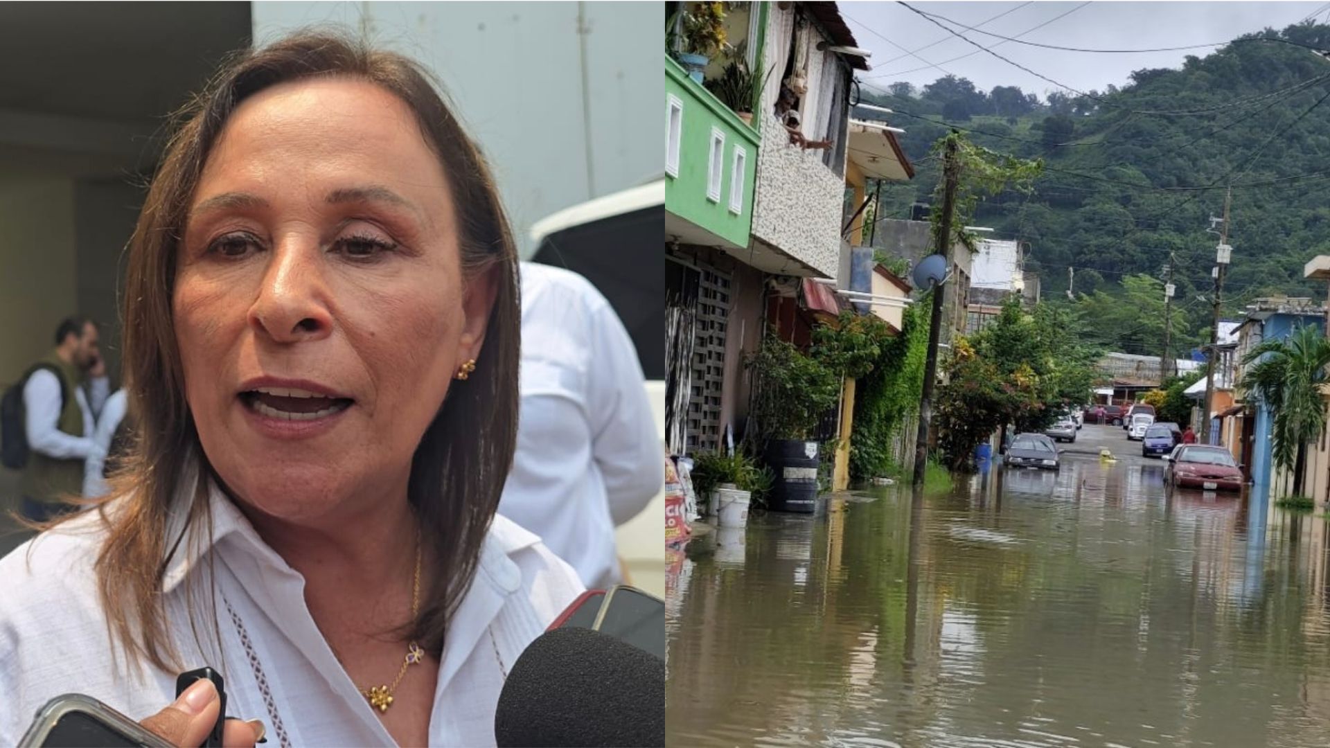 Las afectaciones por lluvias en Poza Rica no son por fallas de protección civil: Nahle 