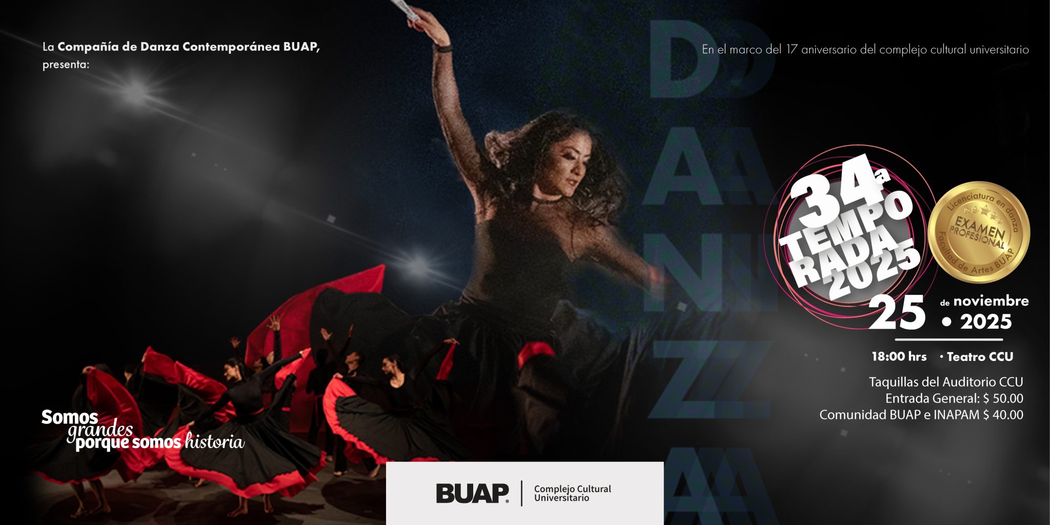 CODACO BUAP celebra 34 años de danza con una temporada llena de arte y movimiento