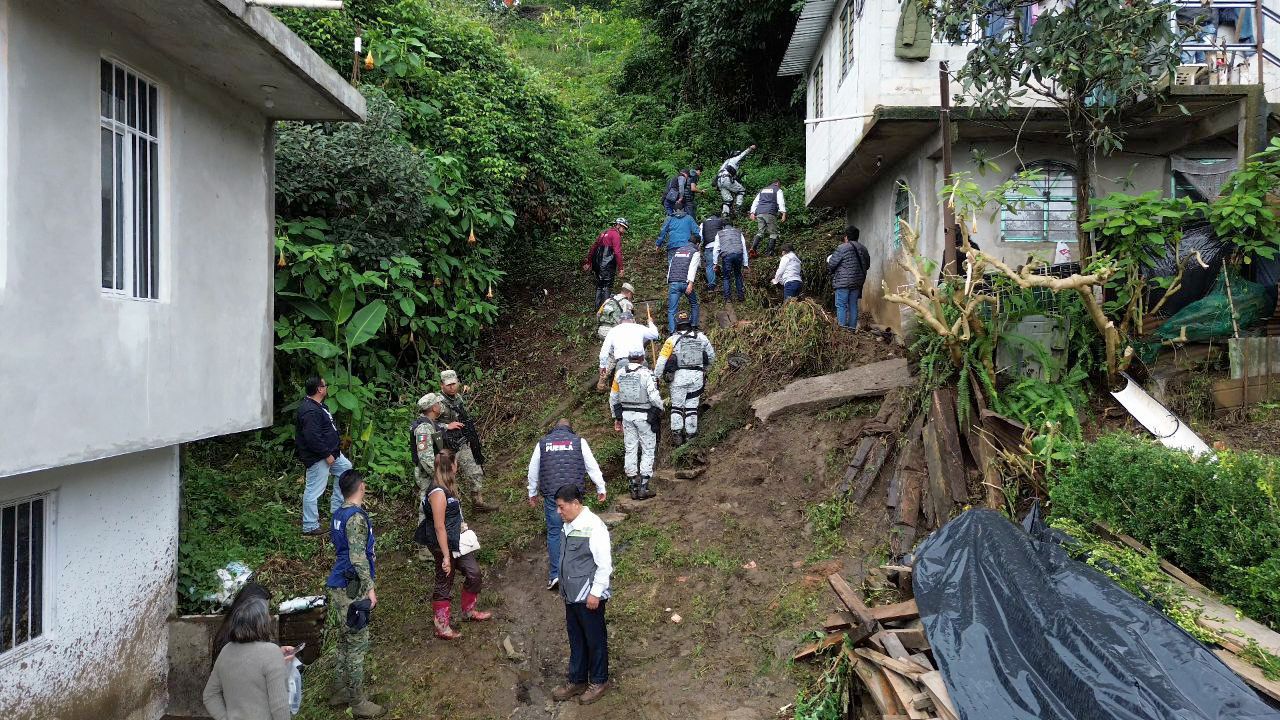 Más de 3 mil elementos brindan auxilio en la Sierra Norte