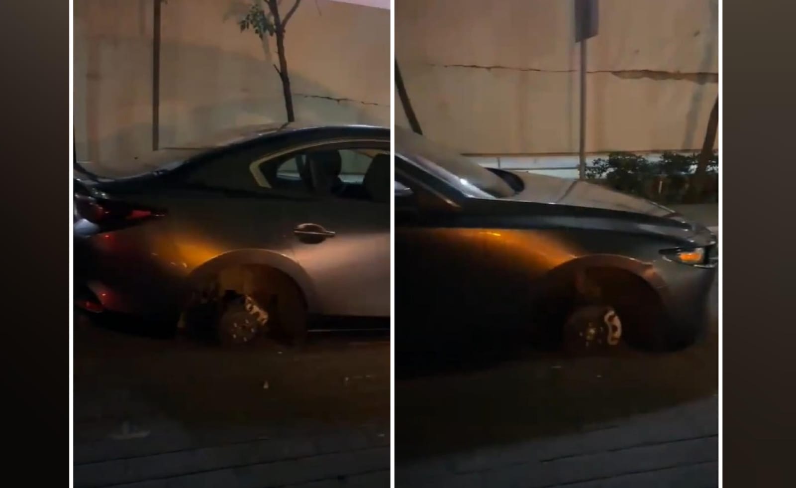 Delincuentes desvalijan auto estacionado en Sonata 