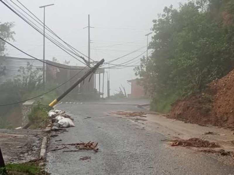 Caminos y viviendas afectados se registran en comunidades de Coyomeapan, tras lluvias de las últimas horas
