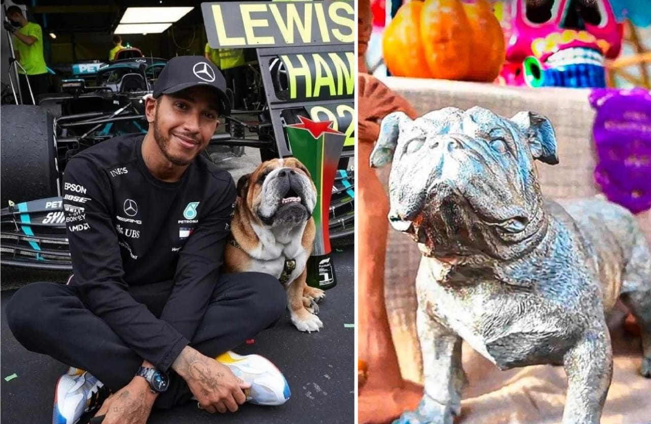Recuerdan a Roscoe mascota F1 en la Ofrenda del Autódromo Hermanos Rodríguez.