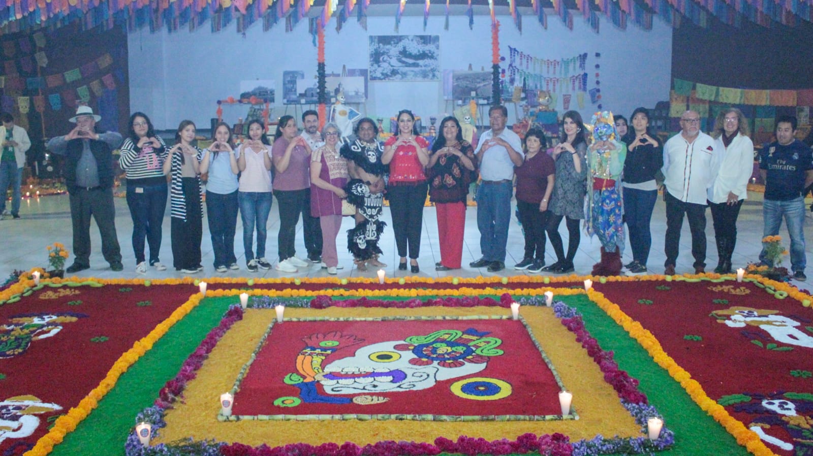 Tonantzin Fernández inaugura el Corredor de Ofrendas en San Pedro Cholula