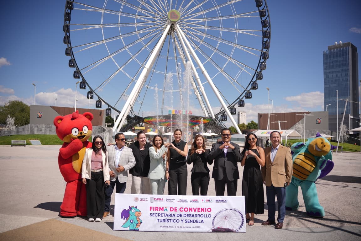 Signan convenio Parque Sendela y Secretaría de Turismo de Puebla
