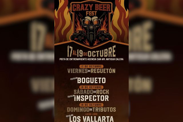 Llega a Puebla el Crazy Beer Fest 2025 con Inspector y El Bogueto