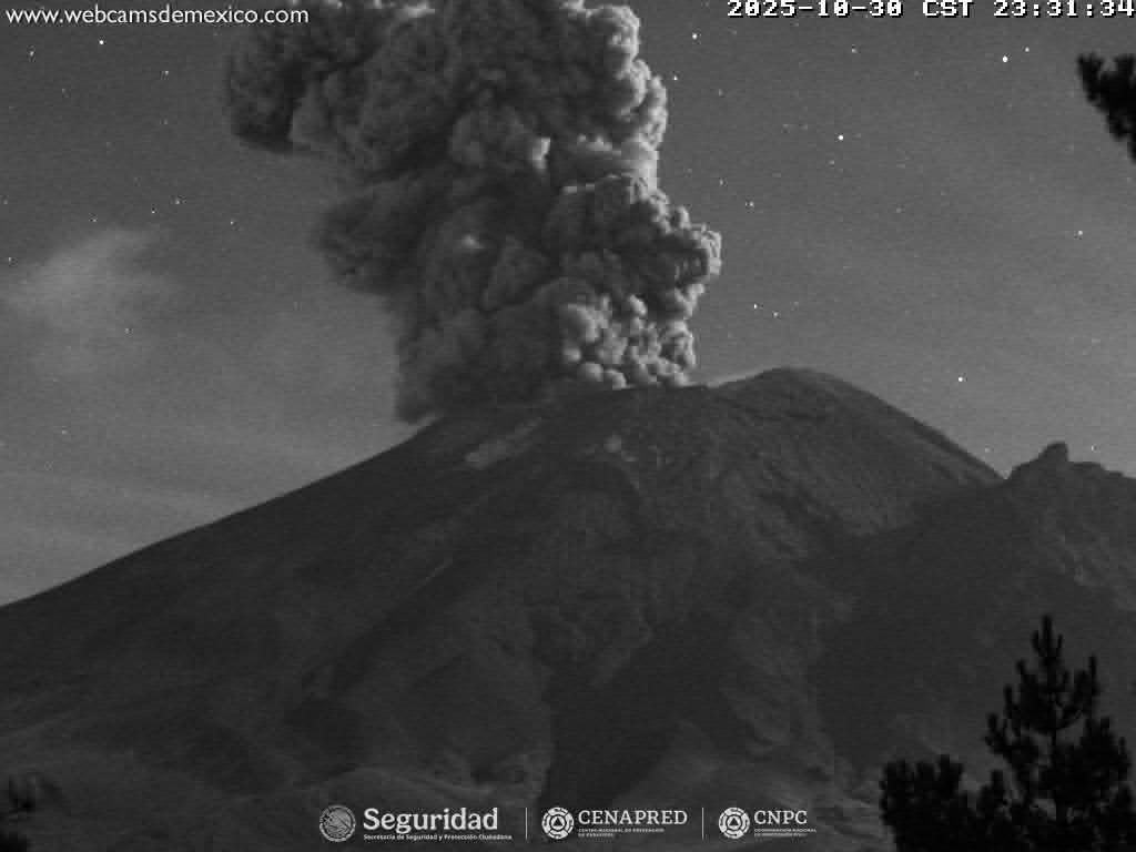 Popocatépetl solo registra 10 exhalaciones en 24 horas