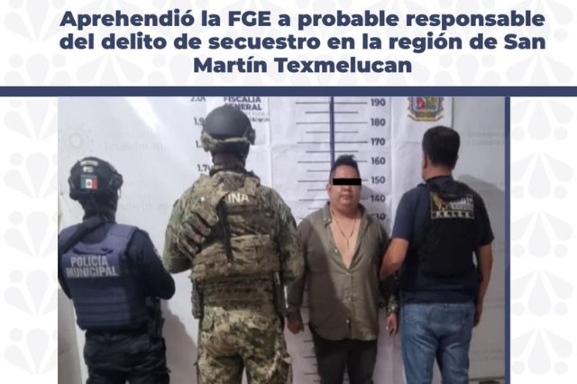 Detienen a Javier por secuestro en Texmelucan junto a exguardia nacional