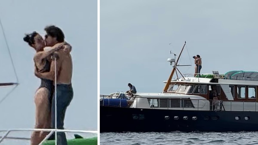 Fotografían a Katy Perry y Justin Trudeau en actitud romántica en un yate