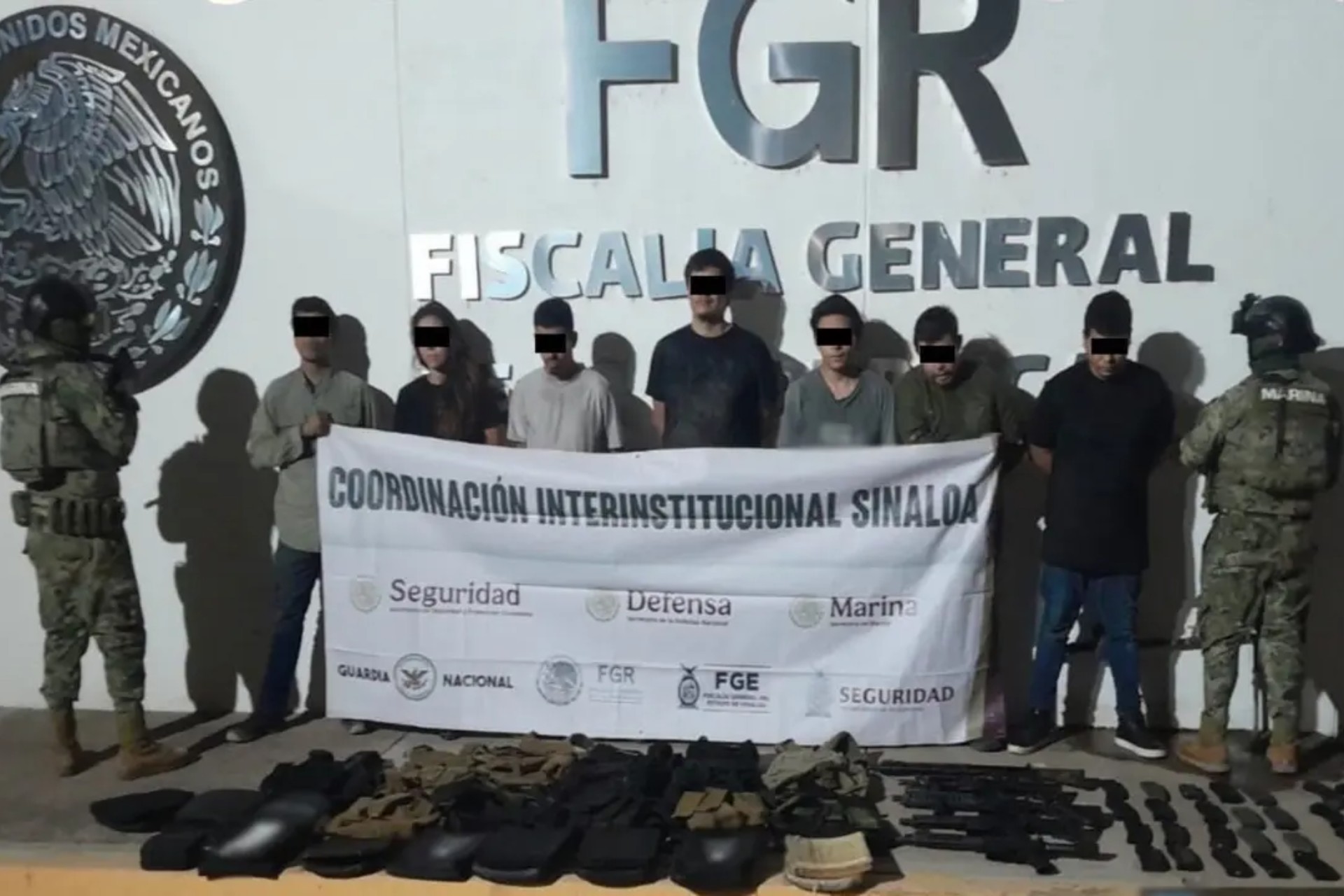 Detienen a 18 personas en Sinaloa, aseguraron armamento y sustancias químicas