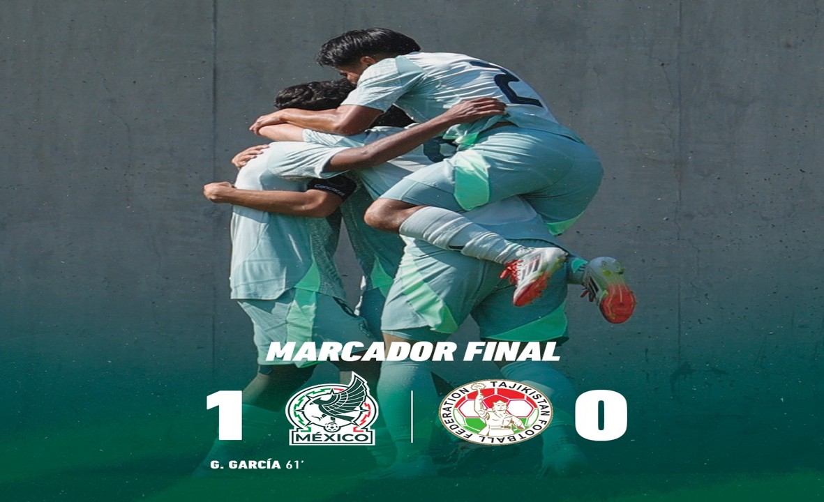 Sub-17 de México vence a Tayikistán y cierra preparación rumbo al Mundial