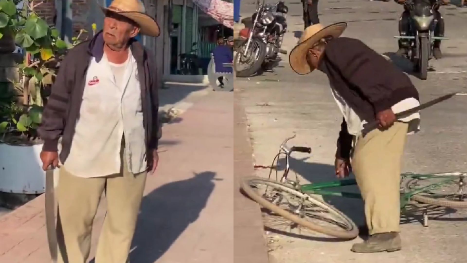 En Izúcar, adulto mayor amenazó a un inspector auxiliar con un machete