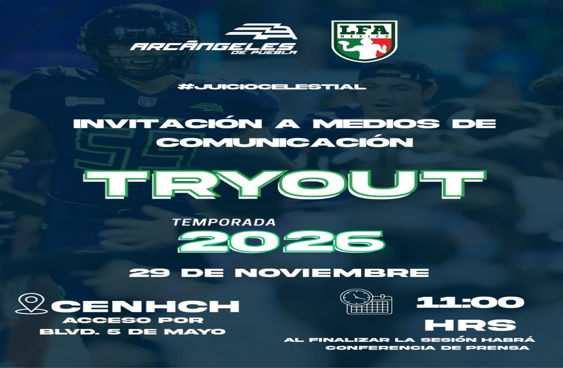 Este sábado habrá Try Out de los Arcángeles de Puebla