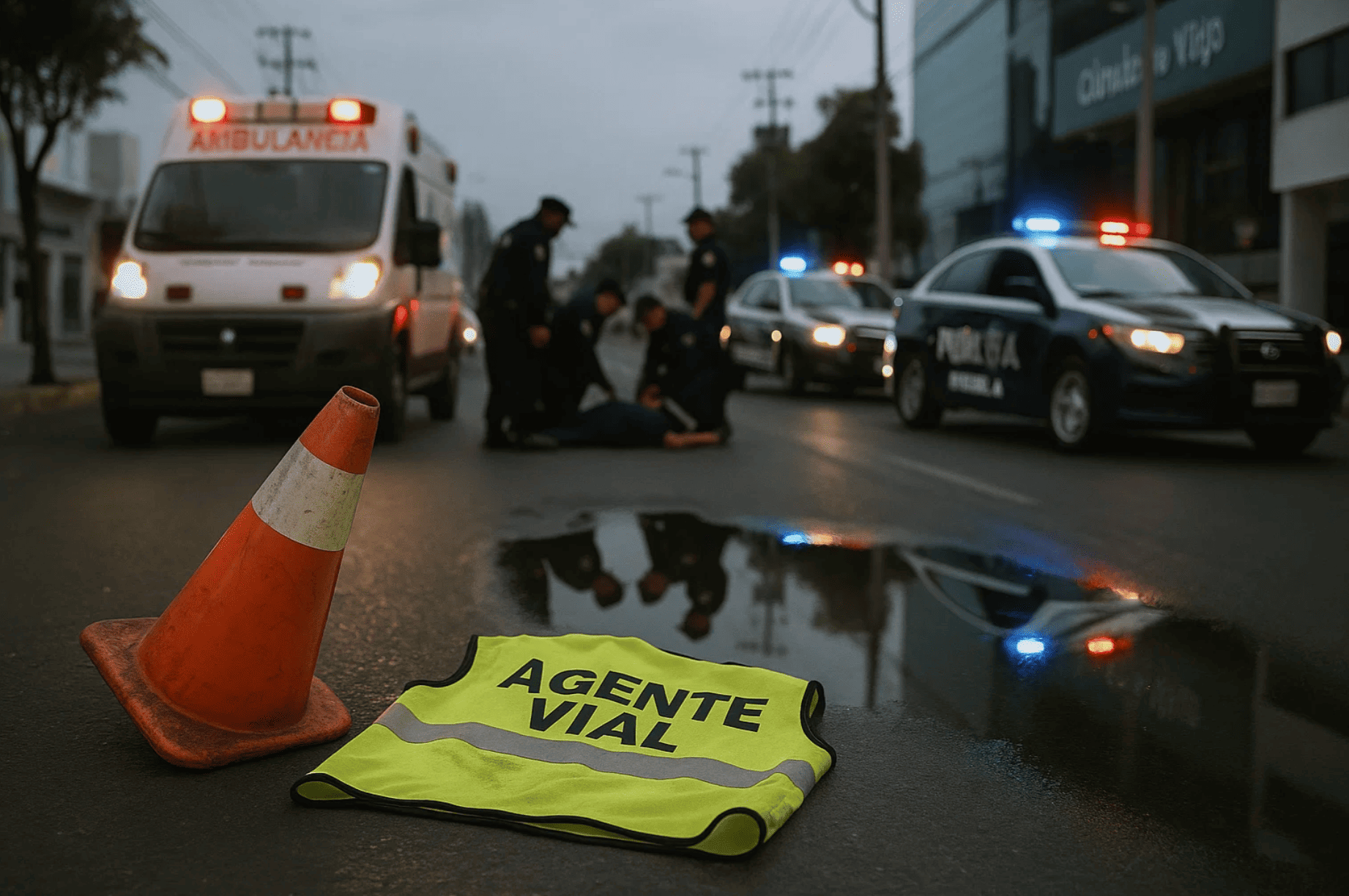 Primer agente de Proximidad Vial atropellado en Puebla a una semana de iniciar operaciones