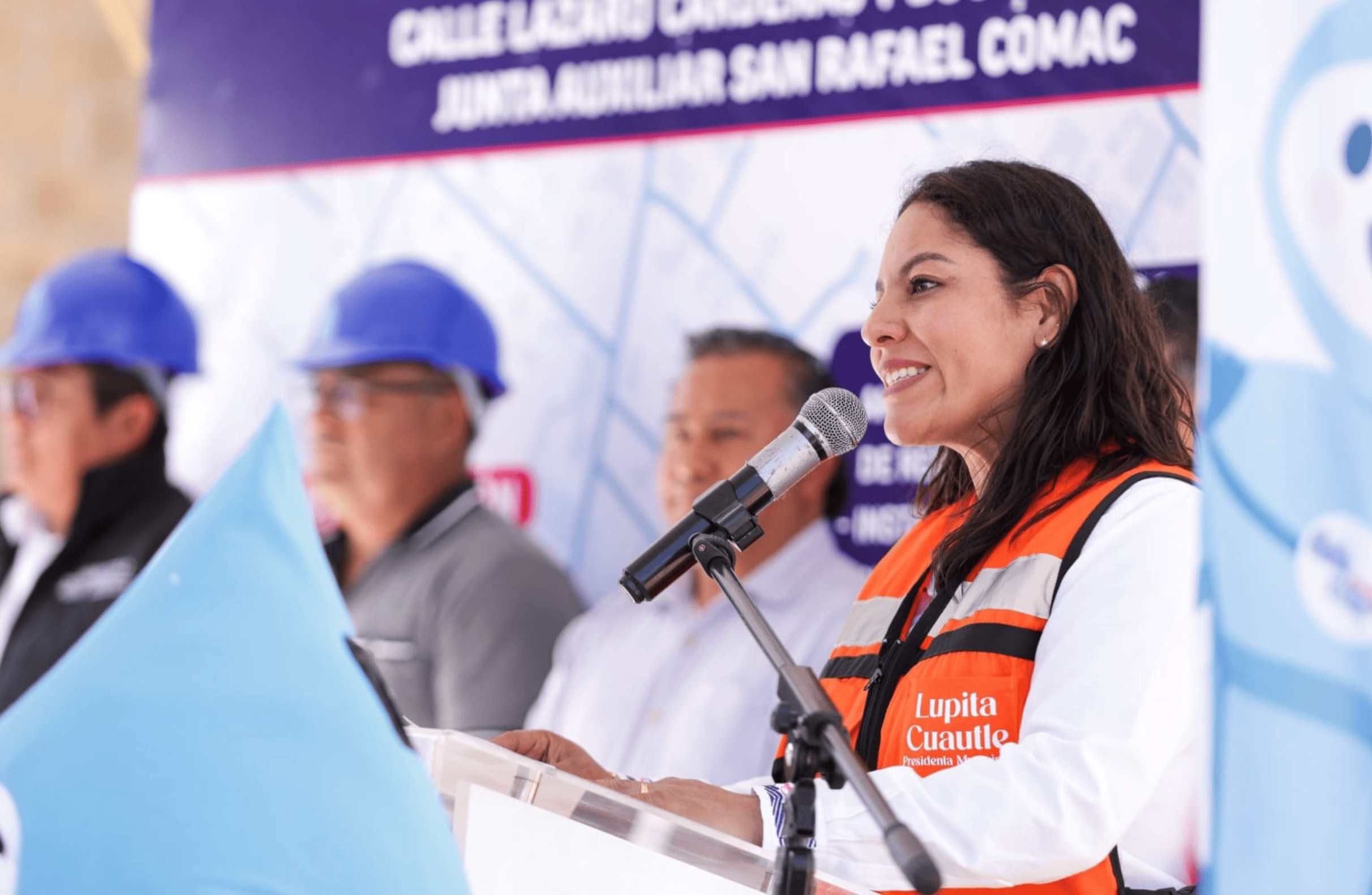 Lupita Cuautle inicia ampliación de red de agua potable en San Rafael Comac