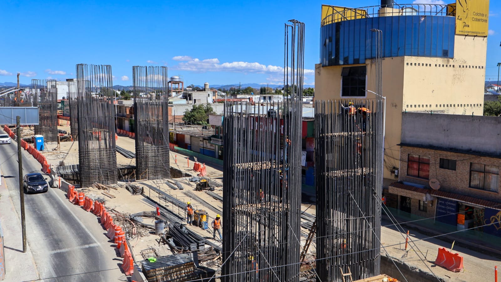 Avanza un 30% la construcción del viaducto en Santa Ana Chiautempan, Tlaxcala