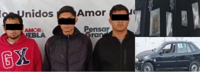 Caen tres presuntos integrantes de la banda de Los Talibanes con droga en Tehuacán