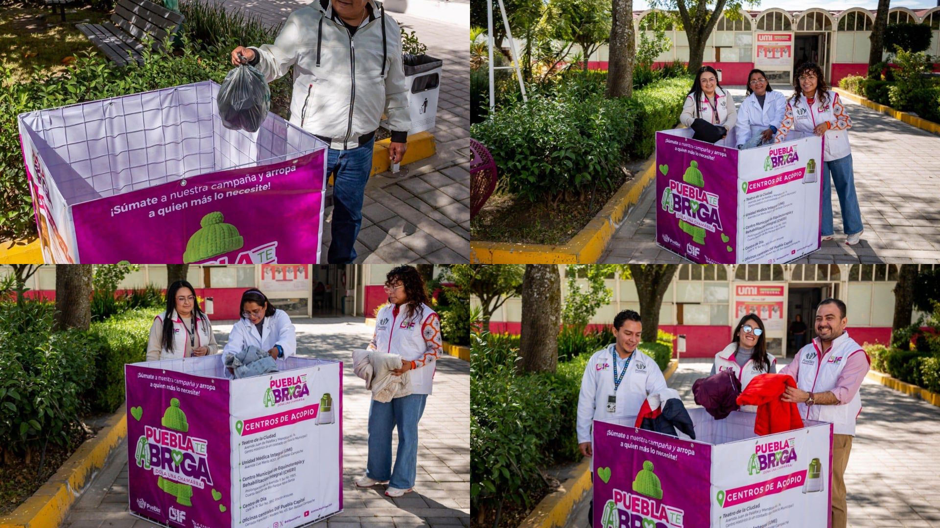 Unidad Médica Integral del SMDIF se suma a campaña “Puebla te Abriga, Dona una Chamarra”