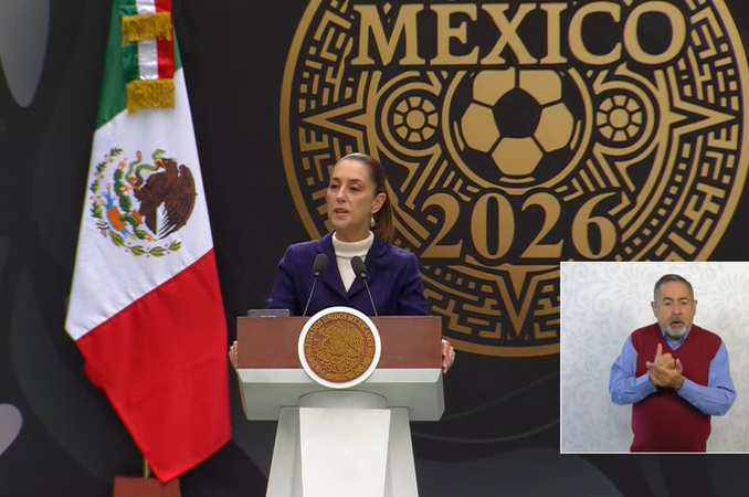 Sheinbaum y Jurgen Mainka presentan preparativos de México para el Mundial 2026
