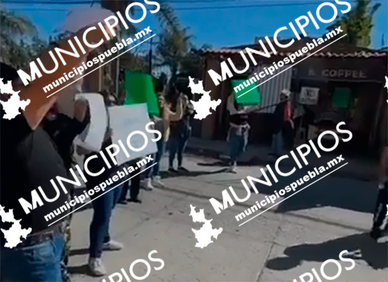 Realizan manifestación a las afueras de los juzgados en Huejotzingo