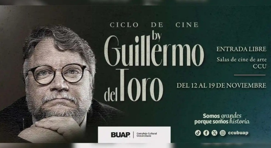 CCU BUAP tendrá Ciclo de Cine con 7 películas de Guillermo del Toro