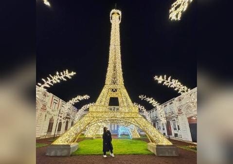 Hay una torre Eiffel en Puebla y se encuentra en Mundo Iluminado, ven a conocerla