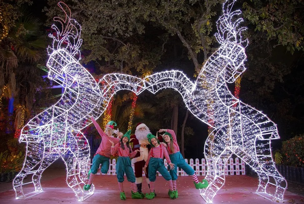 La magia de la Navidad llegó a Sixs Flags 