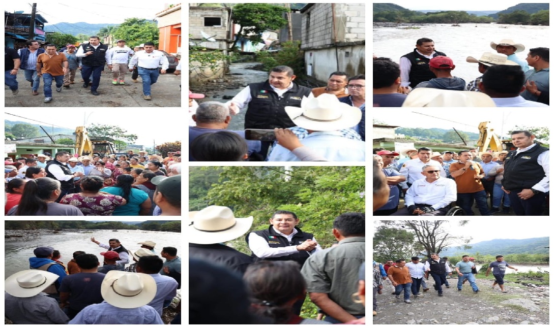 VIDEO Armenta recorre Jopala y ofrece apoyo a los damnificados