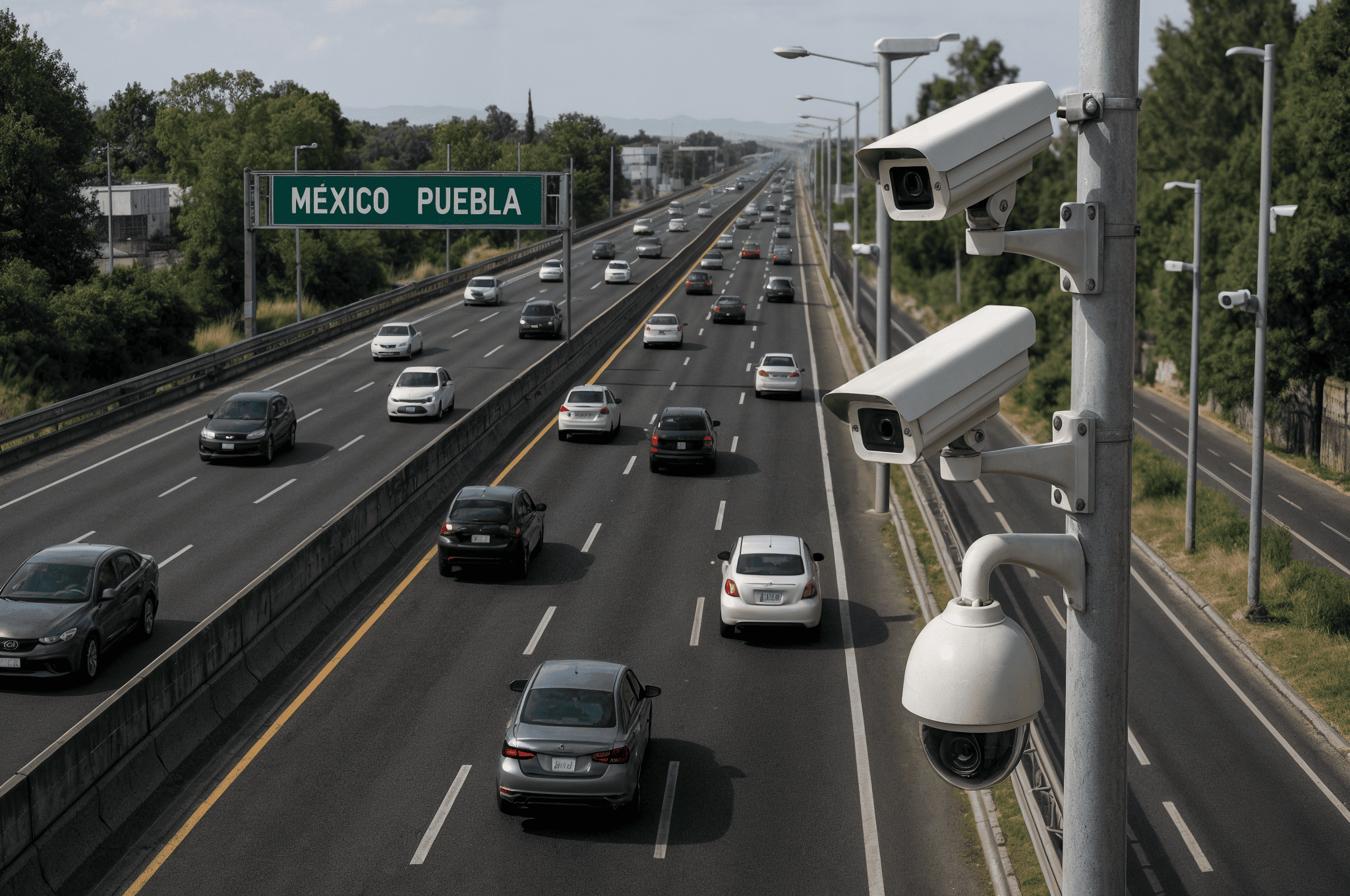 Licitan cámaras de vigilancia para 30 puntos de la autopista México-Puebla
