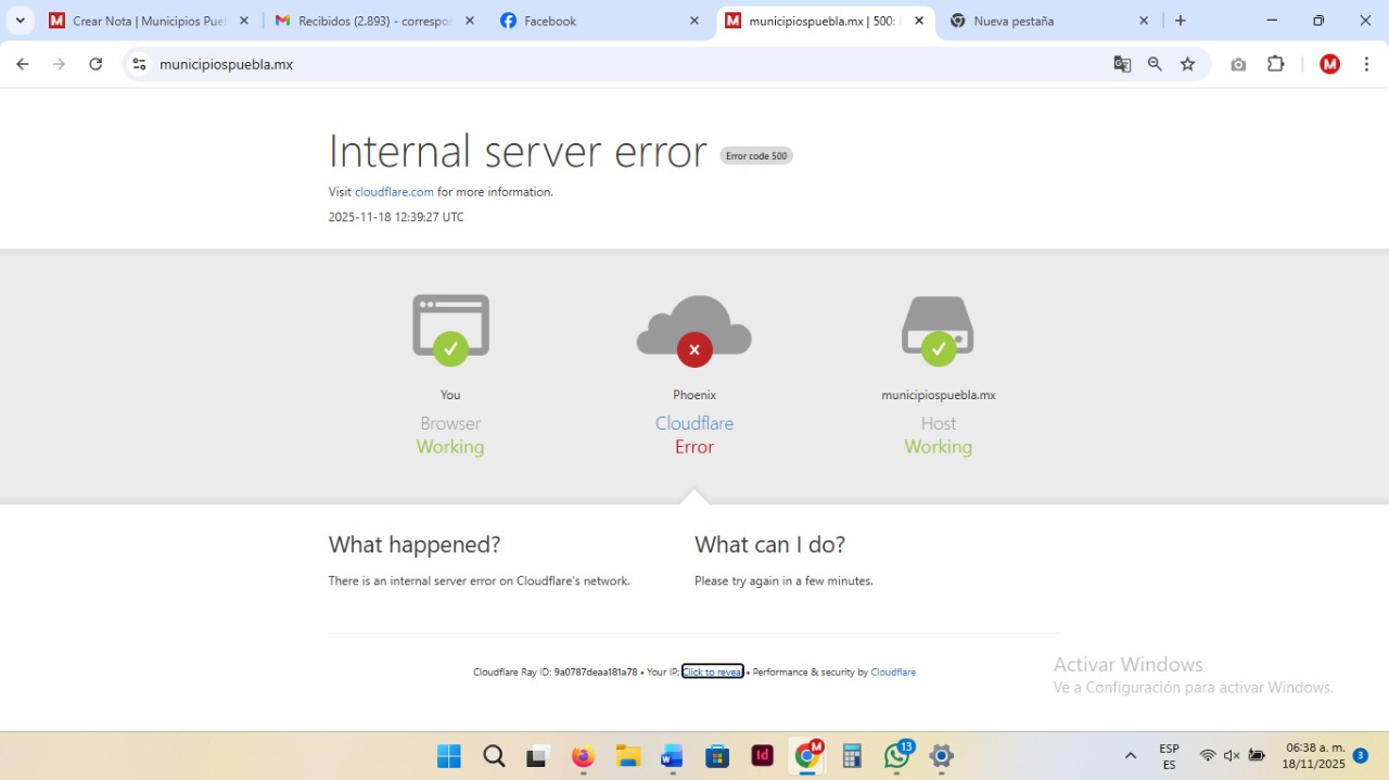 Caída de Cloudflare afecta a millones de usuarios en todo el mundo