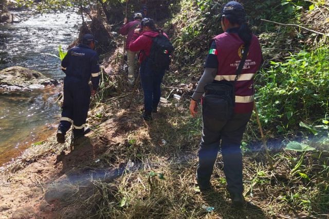 Continúa la búsqueda del menor Liam Tadeo en Huauchinango tras tormenta Jerry