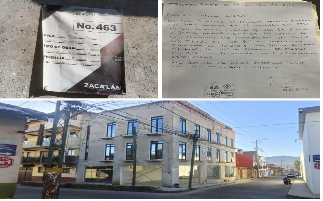 Ayuntamiento de Zacatlán tolera destrucción de inmueble del siglo XVIII