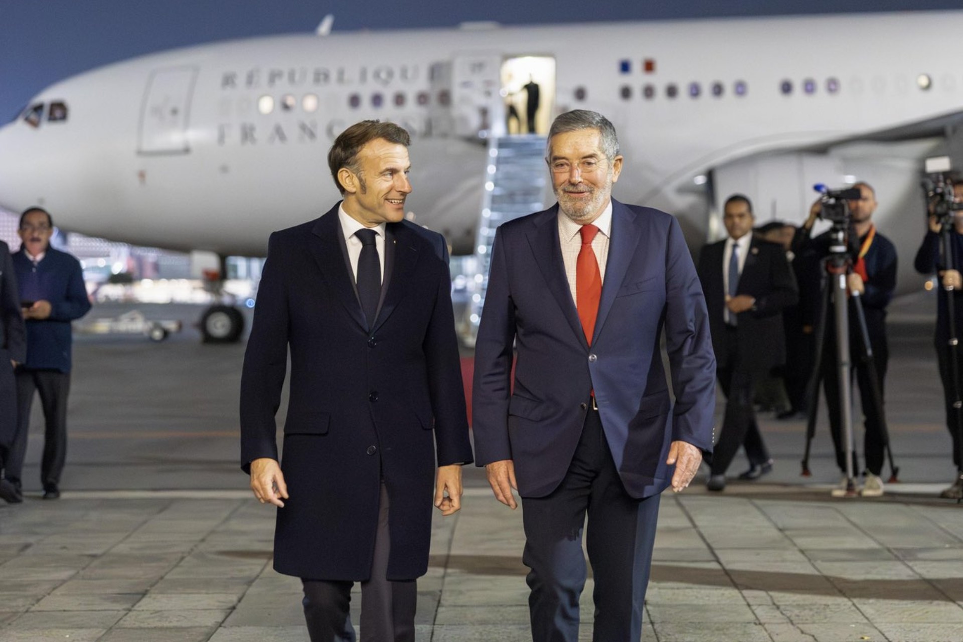 Arriba a México Emmanuel Macron, presidente de Francia