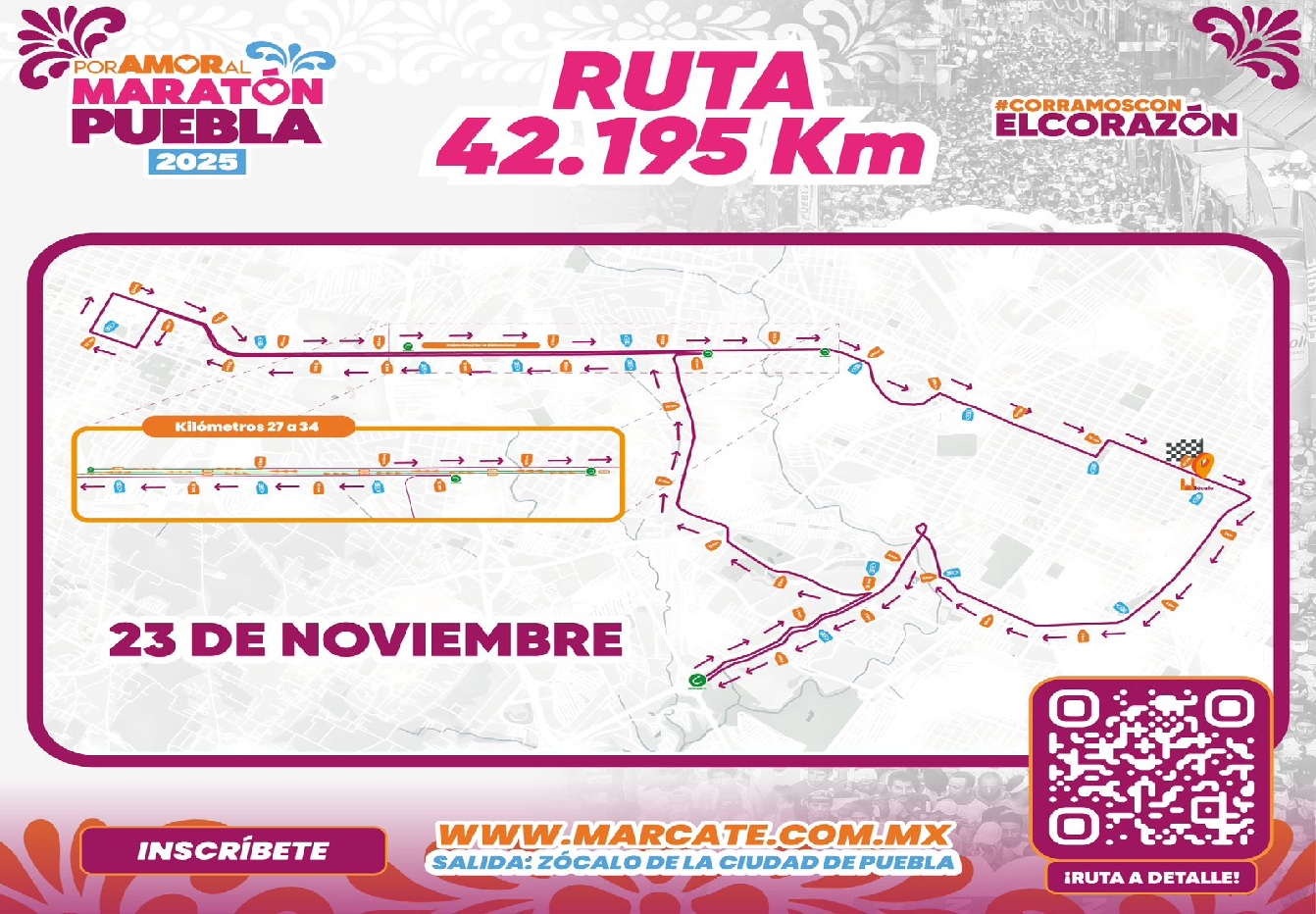 Maratón de Puebla 2025 impulsa deporte, salud e integración familiar