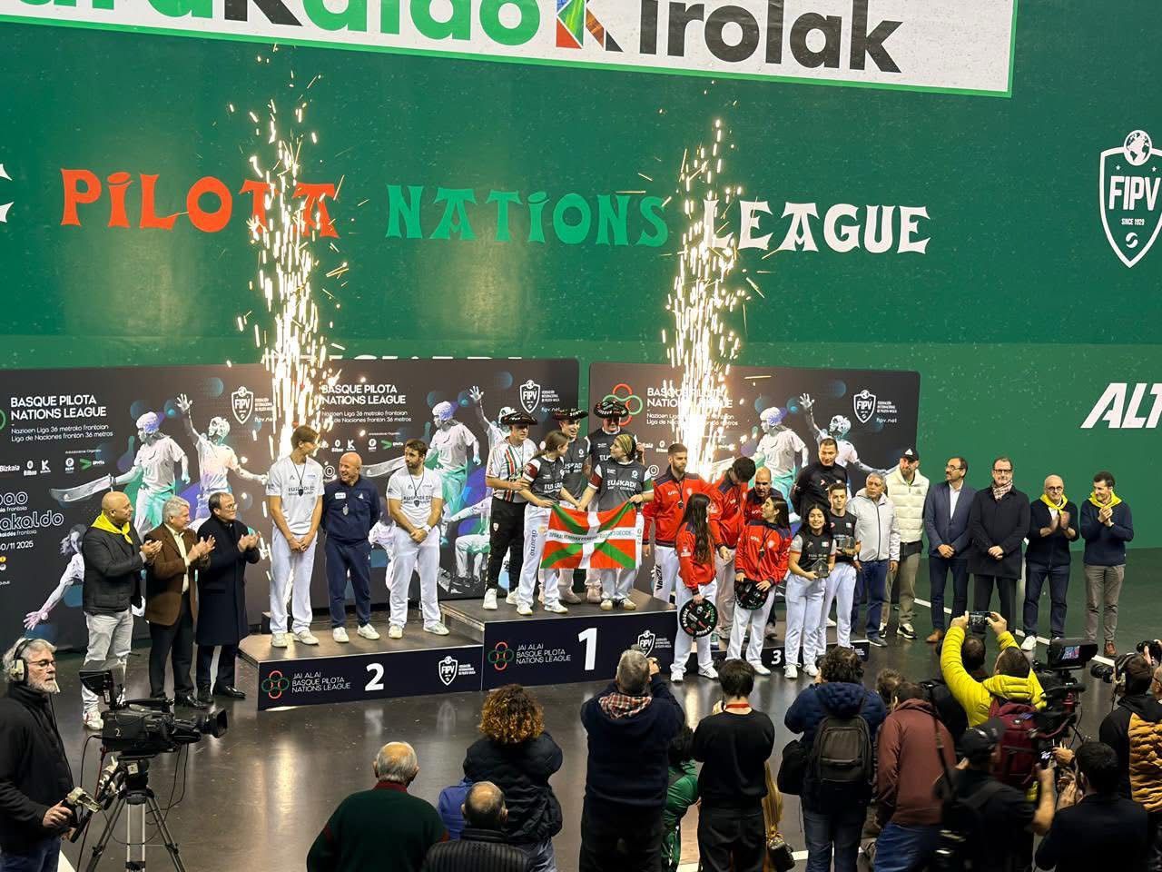 Pelotaris mexicanos con cuatro bronces en Liga de Naciones en España