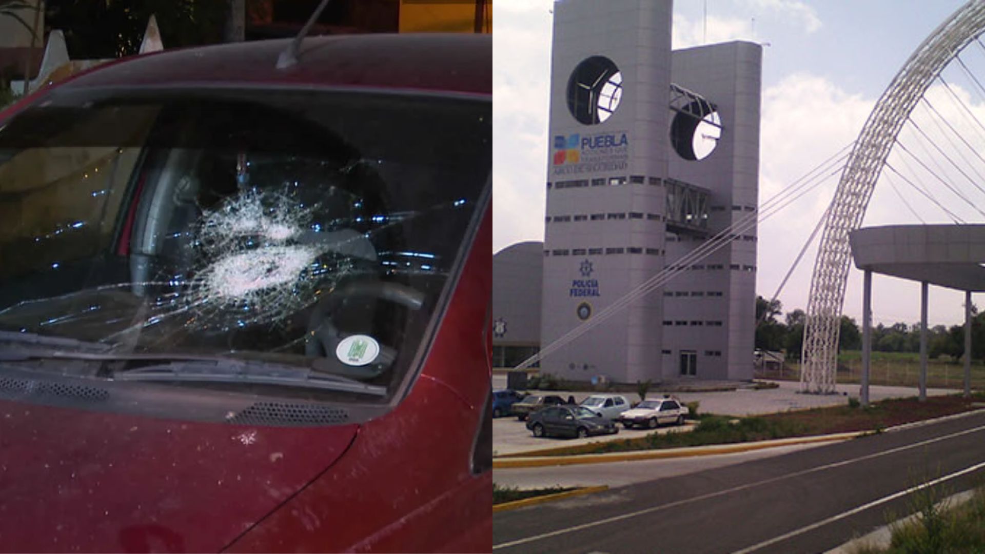 Mujer fue apedreada en el Arco Poniente de Huejotzingo, durante asalto fallido 