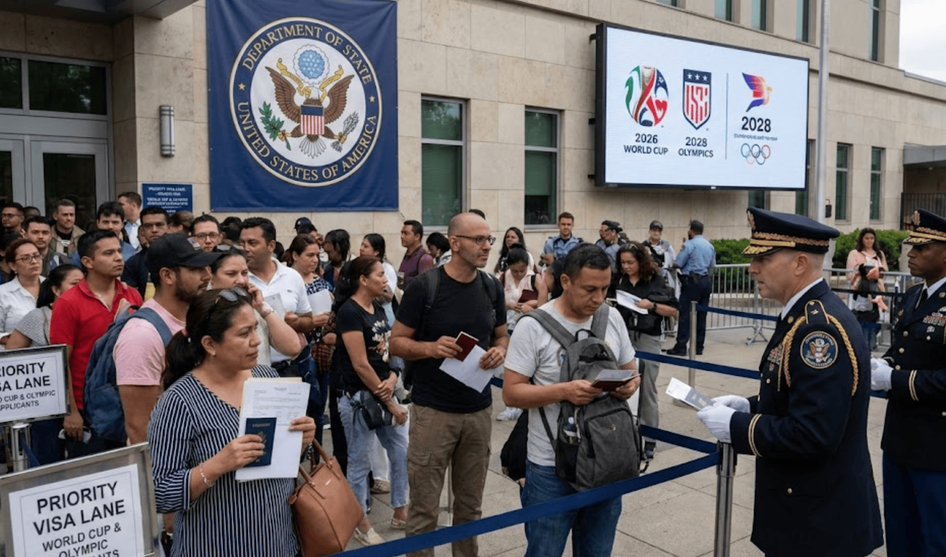 Estados Unidos prioriza visas para inversionistas y fanáticos del Mundial y los Juegos Olímpicos