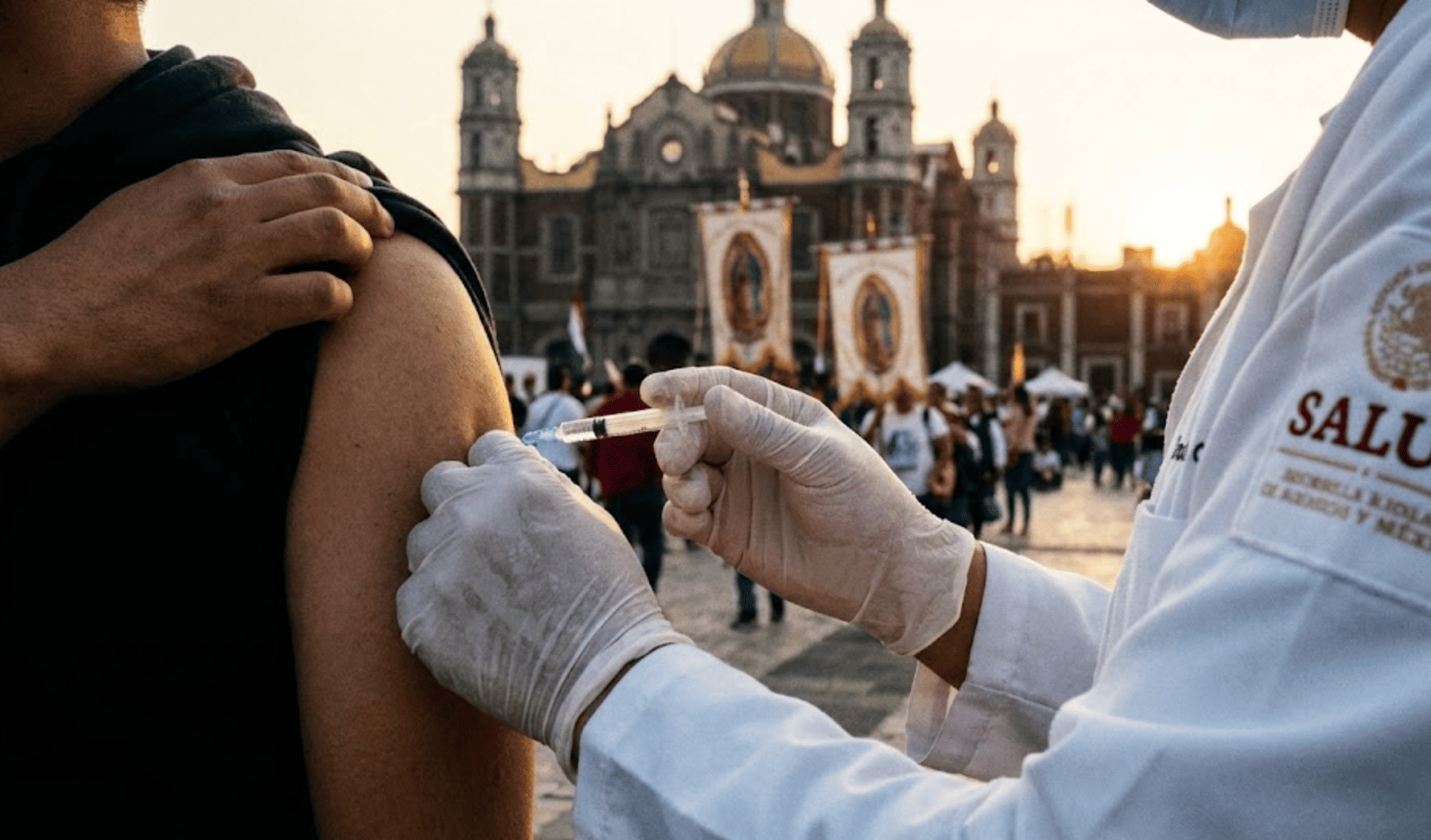 CDMX instalará módulos de vacunación contra el sarampión para peregrinos que visiten la Basílica de Guadalupe