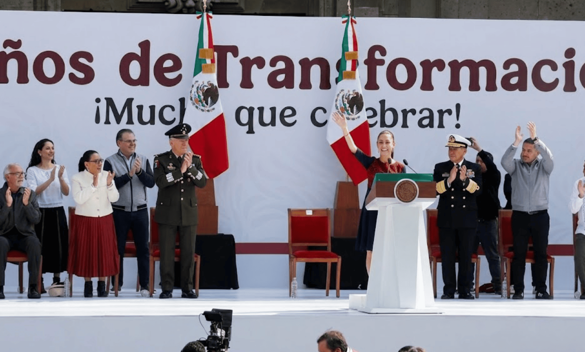 No vencerán al pueblo de México ni a su Presidenta: Sheinbaum celebra 7 años de la 4T
