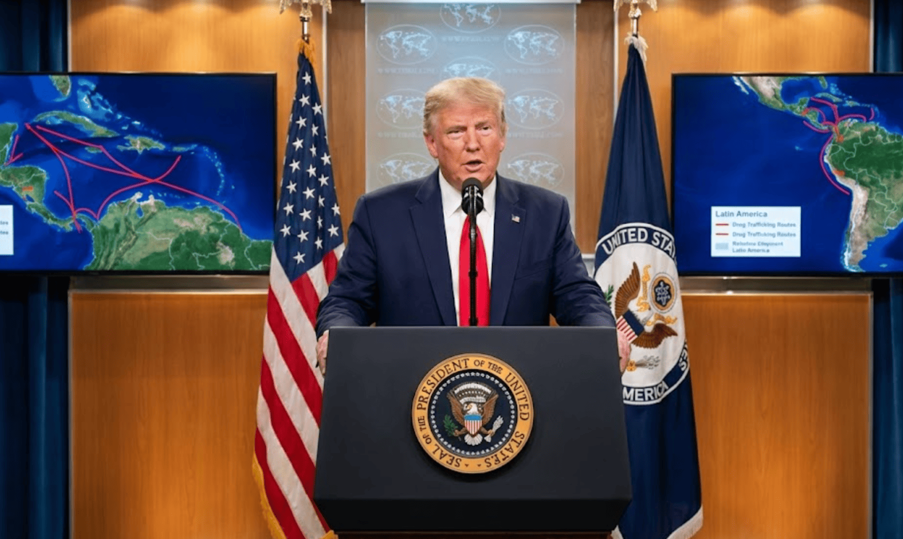 Trump anuncia ofensiva terrestre contra presuntos narcotraficantes en América Latina