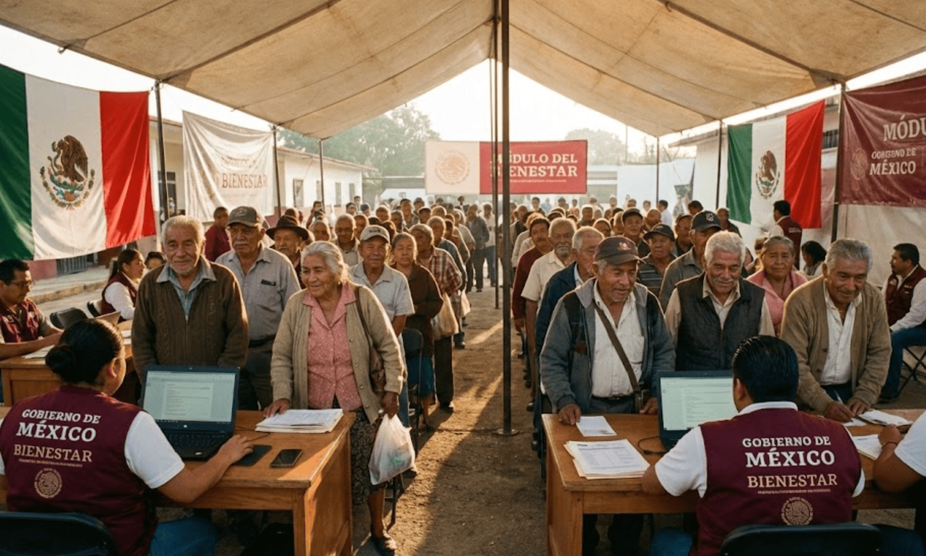 Si tu apellido empieza con A, B o C, hoy puedes registrarte a las Pensiones para Adultos Mayores y Mujeres Bienestar