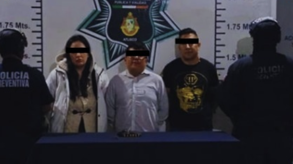 Tras denuncia de embarazada, arrestan a tres en Atlixco por presunta portacion ilegal de arma