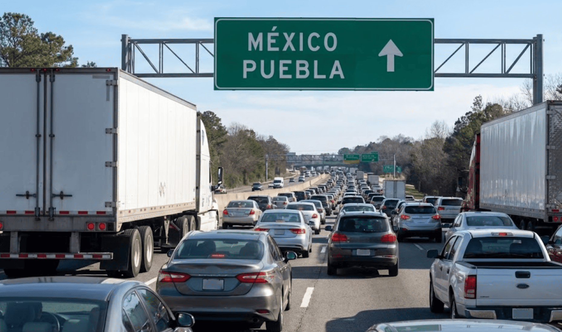 Movilización ciudadana y obras generan cierres en la autopista México–Puebla