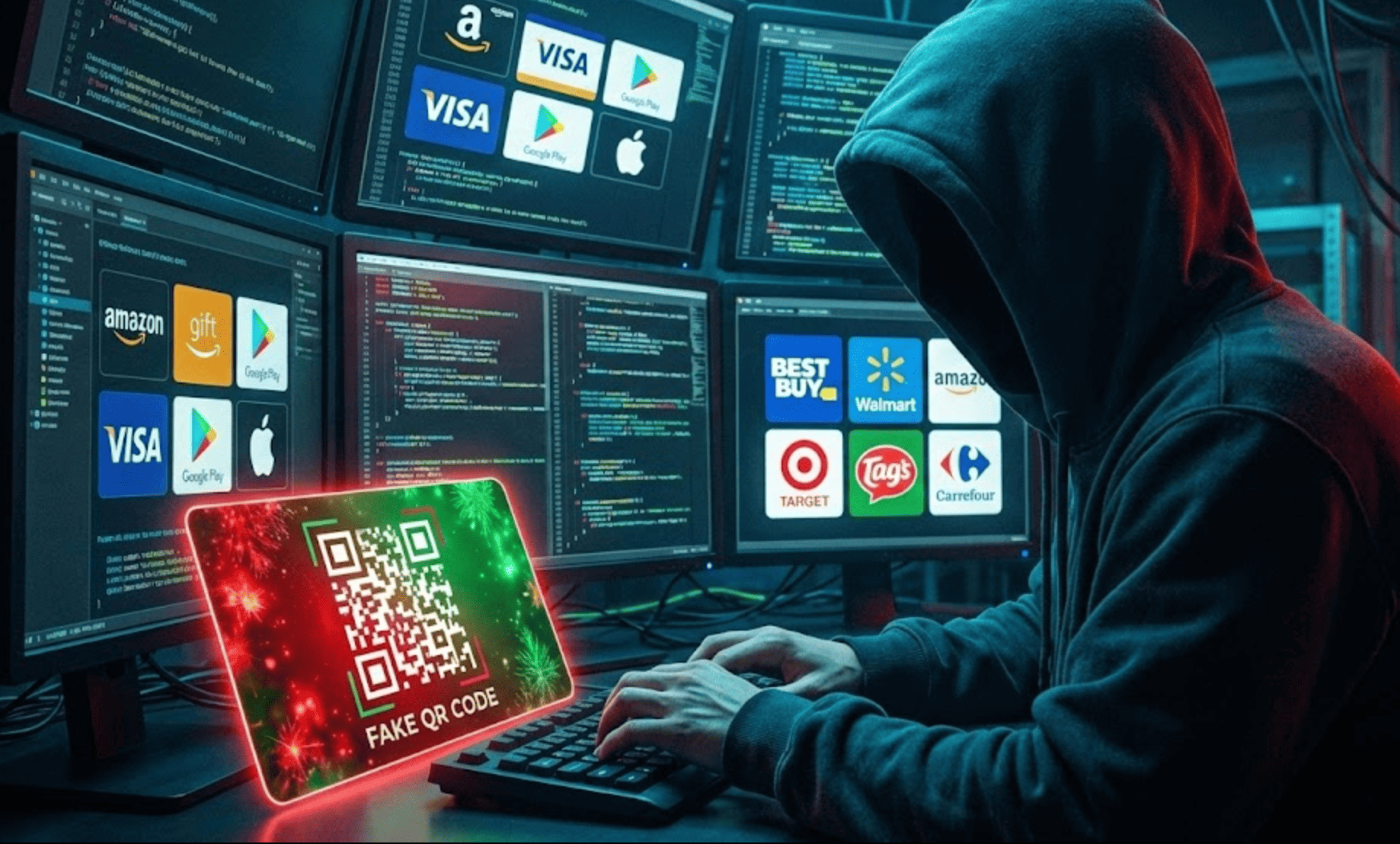 Hackers lanzan campaña global de fraude con tarjetas de regalo durante la Navidad