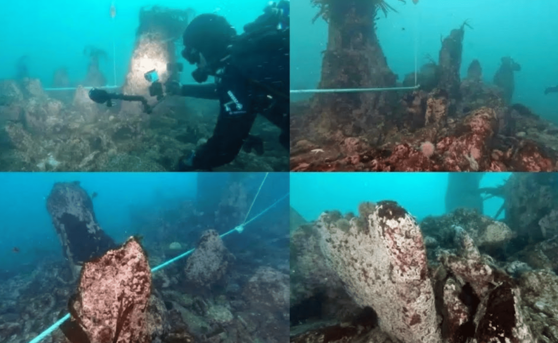 Descubren un muro de piedra de 7 000 años bajo el mar en la costa de Francia