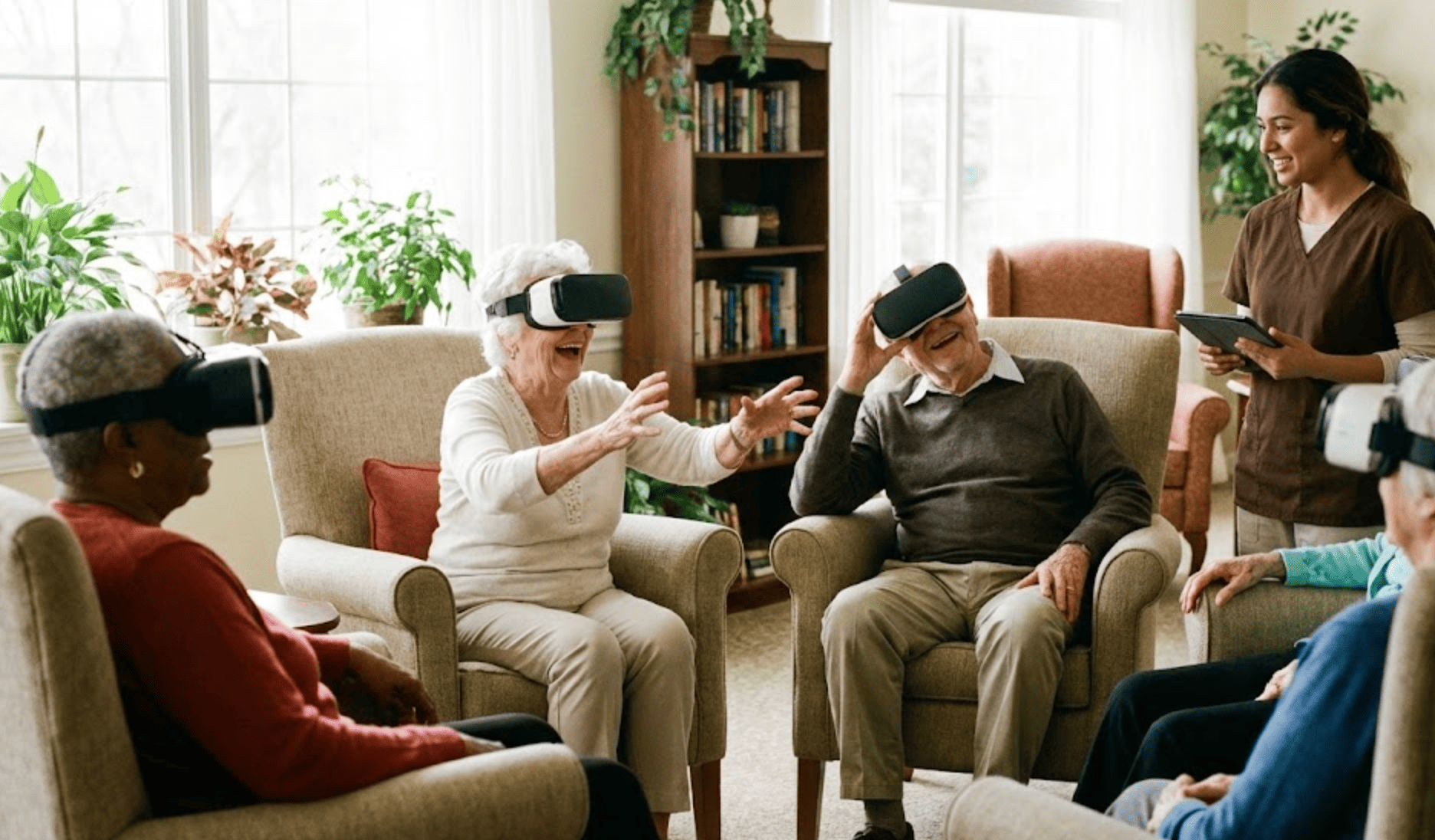 La realidad virtual acerca a los adultos mayores a nuevas experiencias y vínculos sociales