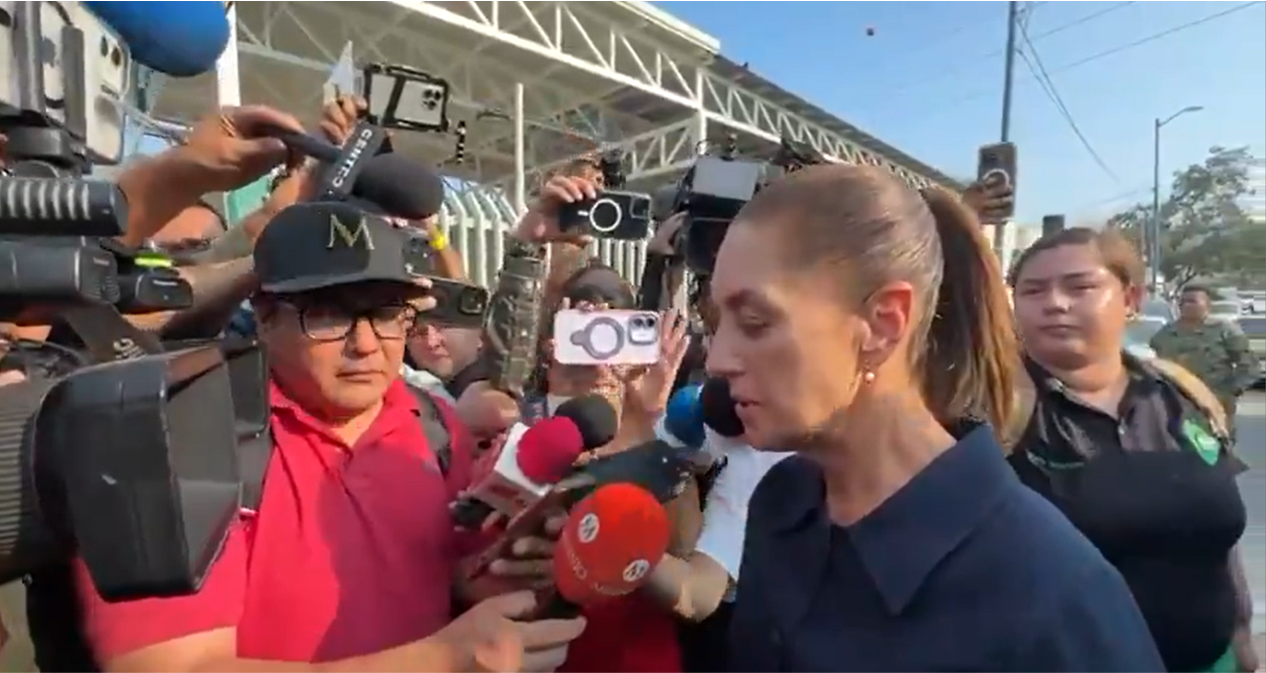 Sheinbaum ofrece 30 mil pesos para afectados del accidente del Tren Interoceánico