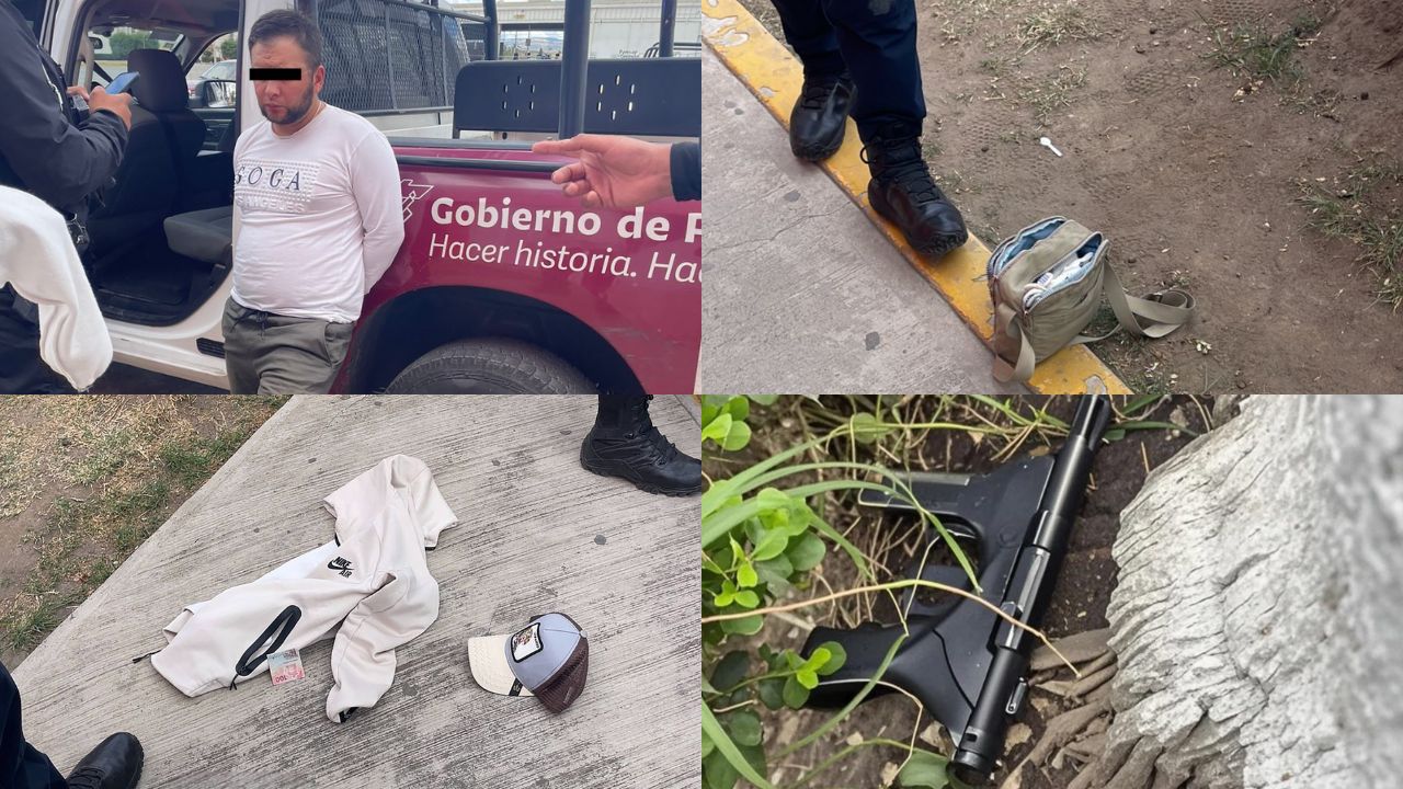 Policía Estatal y Municipal capturan a presunto asaltante en San Martín Texmelucan